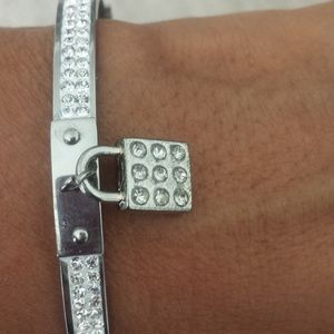 Women Stainless Steel Bracelet,with pave crystal
